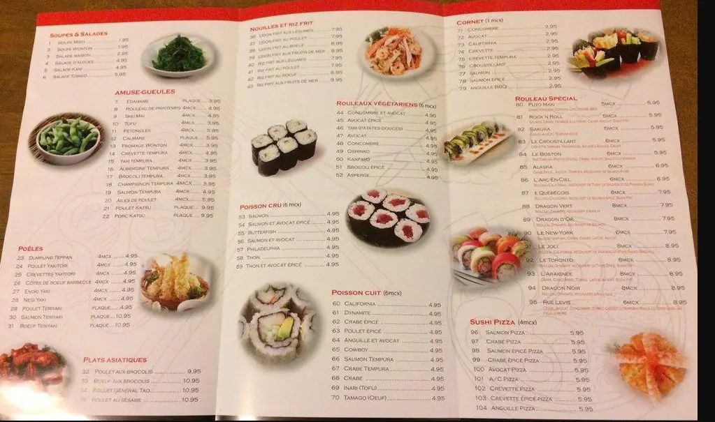 Shogun Sushi Menu Canada Prices