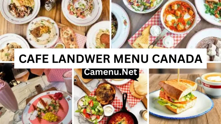 Cafe Landwer Menu Canada