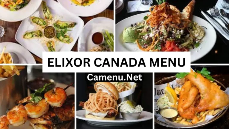 Elixor Canada Menu Latest Prices 2024