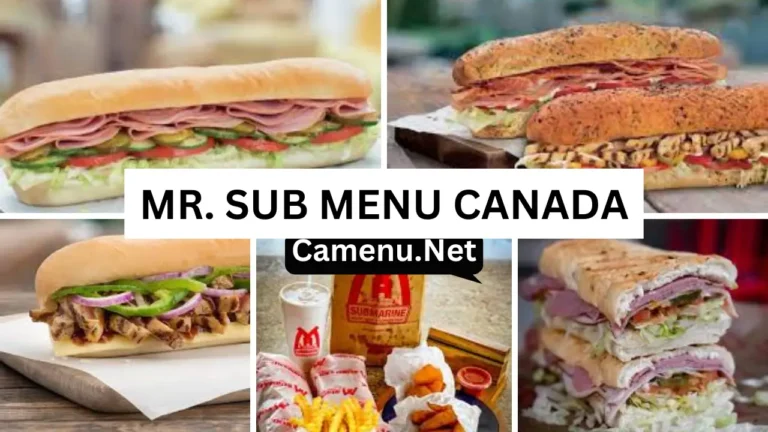 Mr. Sub Canada Menu & Updated Prices List 2024