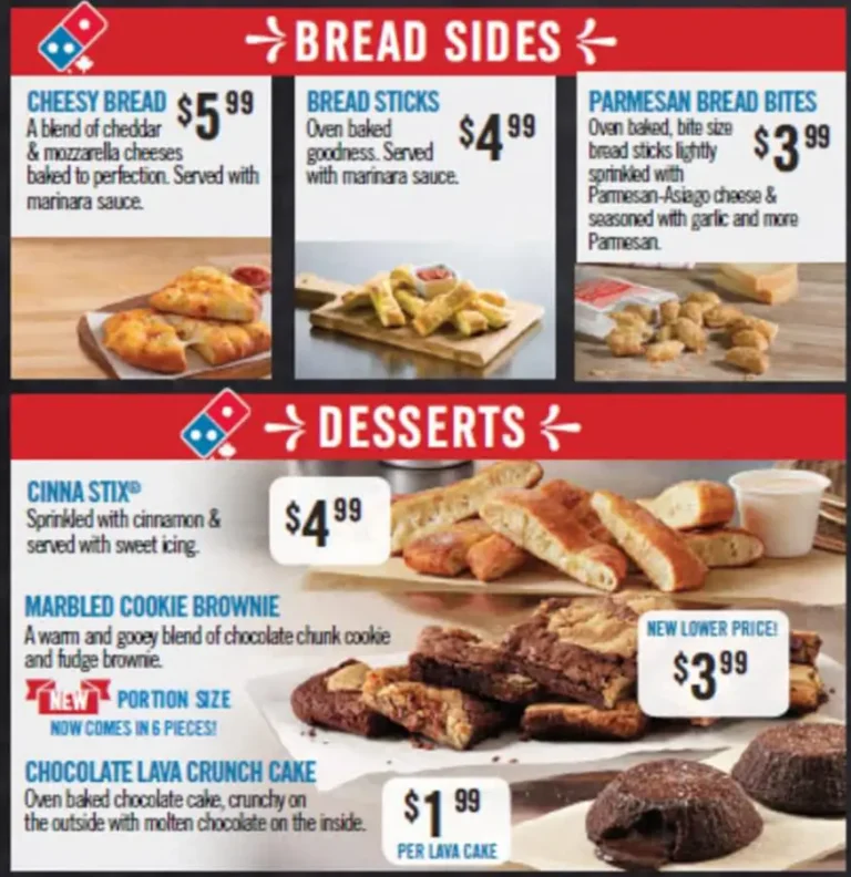 Domino’s Pizza Menu