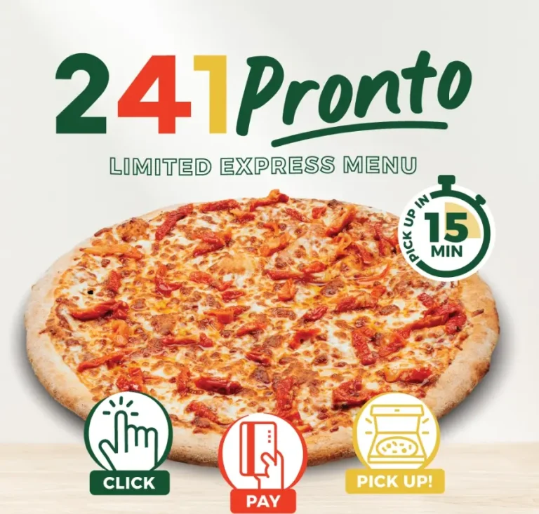 241 pizza Menu