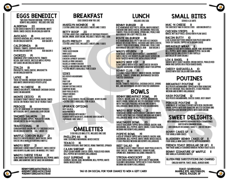 Benny Menu