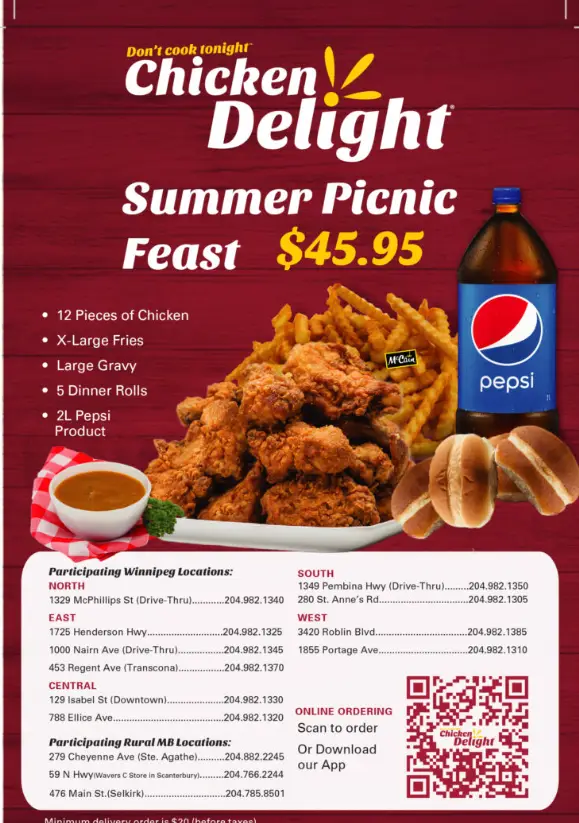 Chicken Delight Menu