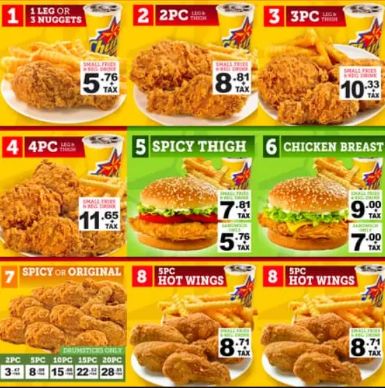 Church’s Chicken Menu