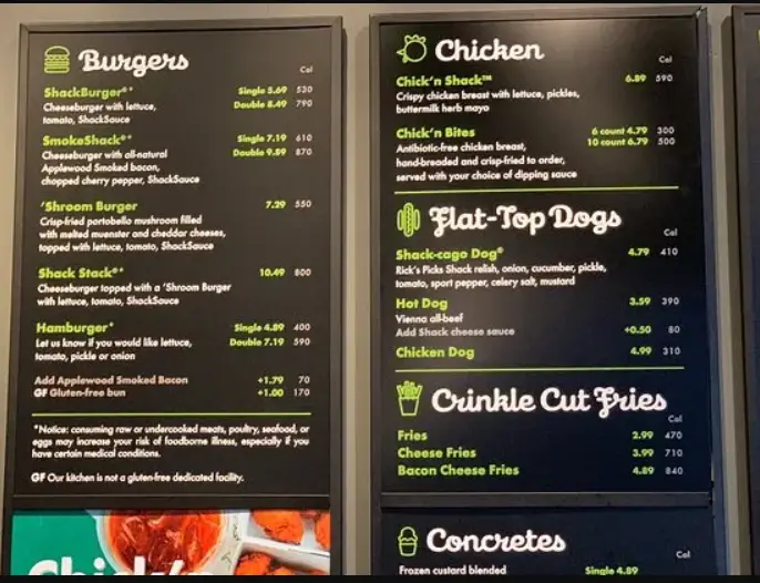 Shake Shack Menu