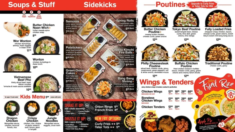 Wok Box Menu