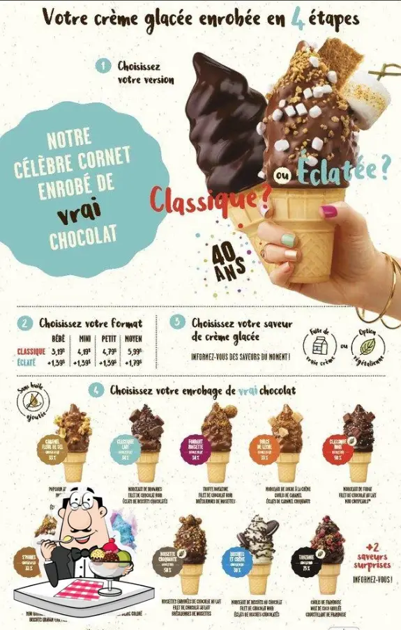 Chocolats Favoris Menu