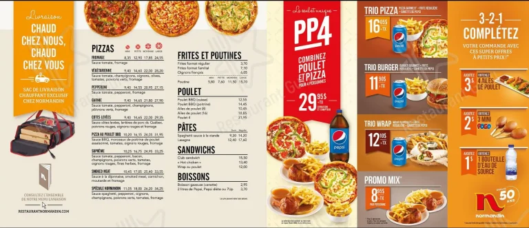 Normandin Menu