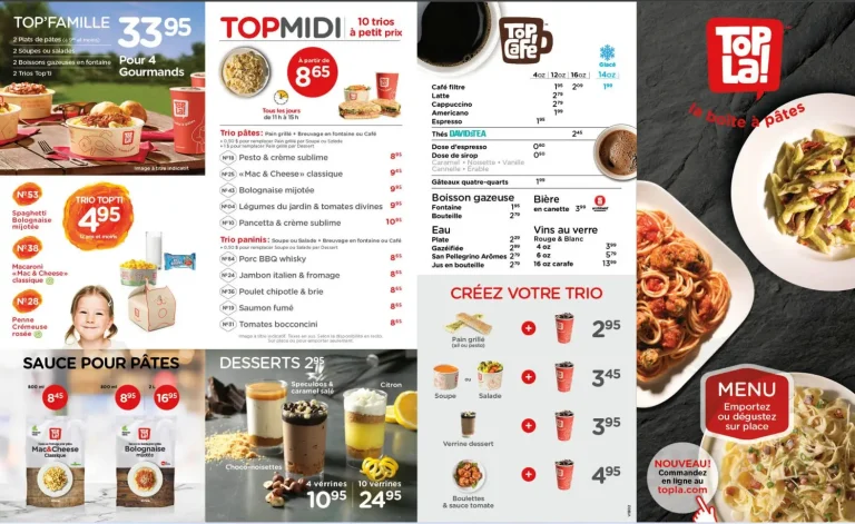 Topla Menu